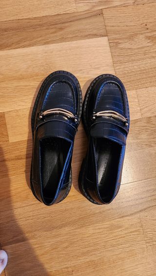 Mocasines Stradivarius negros