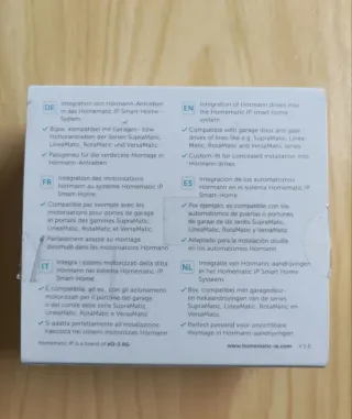 Homematic IP - Control Puerta Garaje