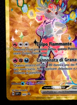 Cinderace EX Gold Promo SVP163 Pokémon