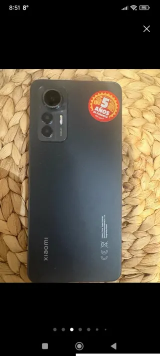Xiaomi 12 Lite Dual 8GB de RAM+ 128GB Negro Nuevo