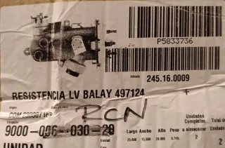 Resistencia lavavajillas Bosch y Balay