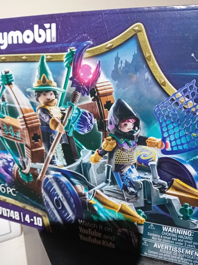 Playmobil Carro Bruja Cazademonios Caballeros