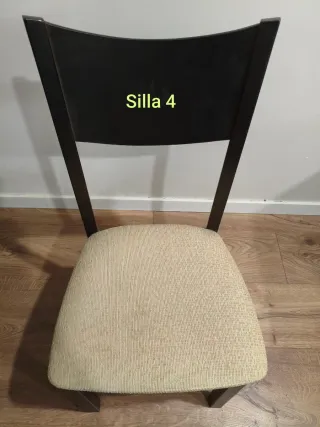 Mesa de comedor de madera + 6 sillas