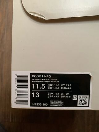 Nike Book 1 What The Talla 45.5