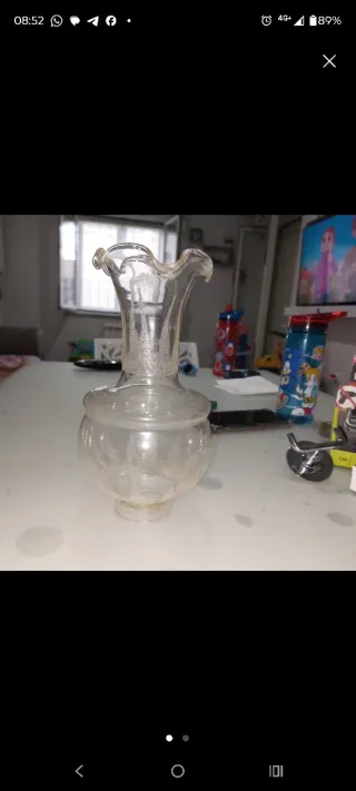 Campana lampadario in vetro