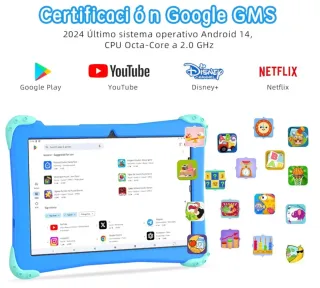 Tablet per bambini Android 10.1 64GB Blu