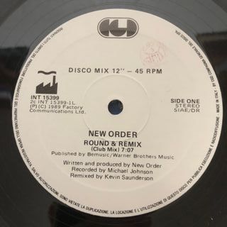 New Order Round & Remix Maxi Single 45 RPM