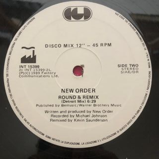 New Order Round & Remix Maxi Single 45 RPM