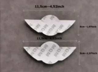 Mini Cooper One Logo Capó y Maletero 11,5x5cm