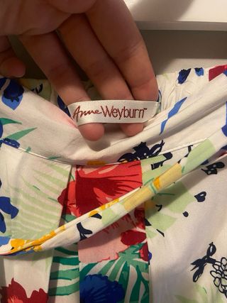 Falda larga estampada floral