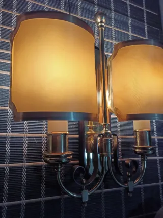 Aplique de Pared Victoriano 2 Luces Dorado