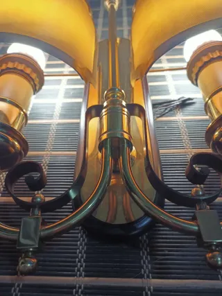 Aplique de Pared Victoriano 2 Luces Dorado