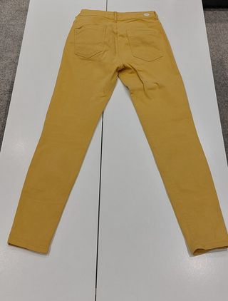 Pantalón Zara Mujer Talla 38 Amarillo