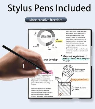 Custodia MagSafe per Samsung Z Fold 7 Blu con S Pen