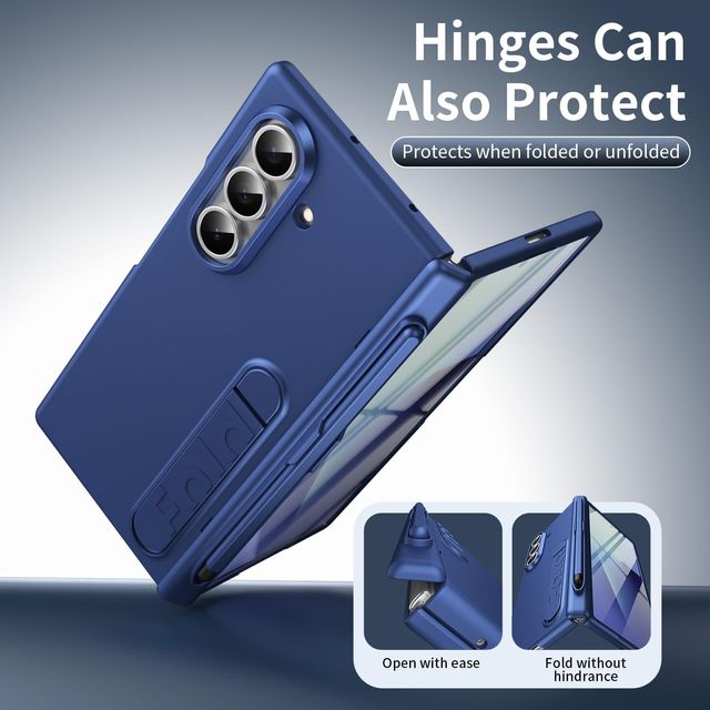 BAILI Funda MagSafe Lápiz Samsung Z Fold 7 Azul