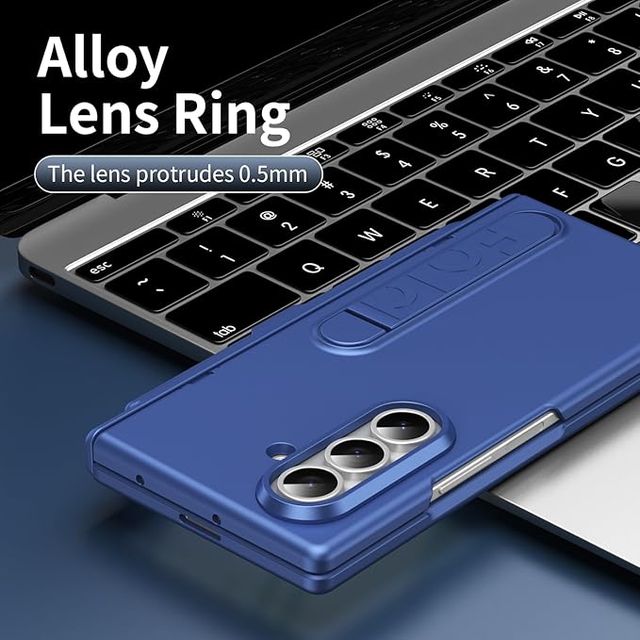 BAILI Funda MagSafe Lápiz Samsung Z Fold 7 Azul