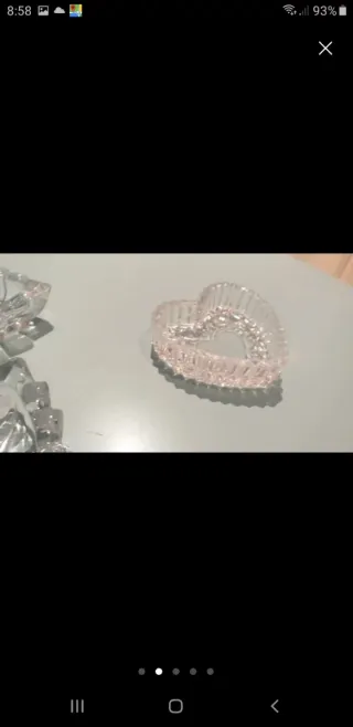 Lote 3 piezas cristal tallado