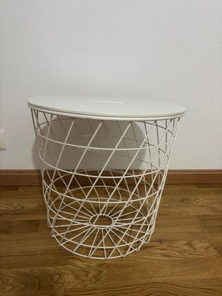 Mesa Cesto Ikea Blanca