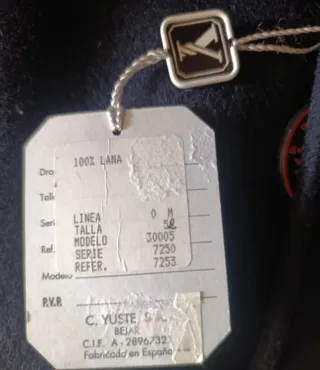 Abrigo negrazul marino muy oscuro sin estrenar