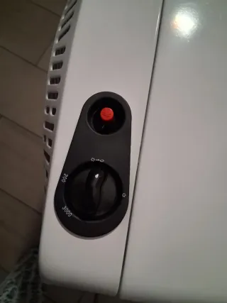 Estufa de gas butano blanca