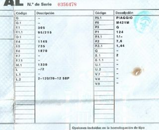 Caballete Piaggio Fly 125 (95230)