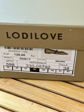 Bailarinas Lodilove Talla 38
