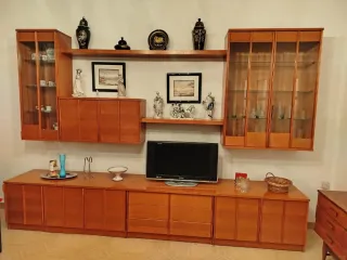 Mueble Comedor Madera y Cristal