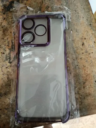 Funda POCO M6 4G NUEVA Transparente/Morada