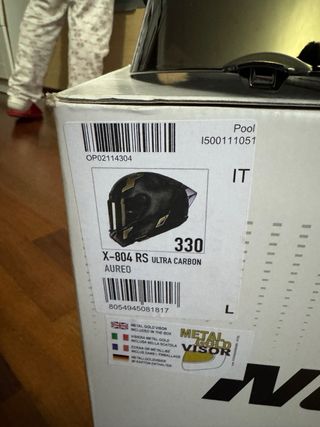 Casco Nolan X-804RS Áureo Talla L nuevo