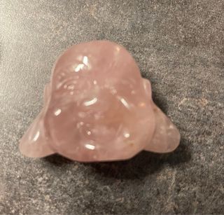 Buda Cuarzo Rosa 4cm con bolsa terciopelo regalo!!