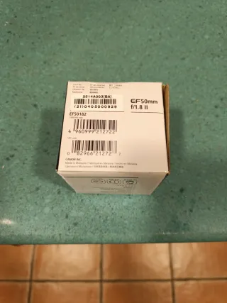 Objetivo Canon EF 50mm f/1.8 II