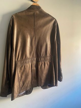 Chaqueta Piel Hombre Massimo Dutti Marrón