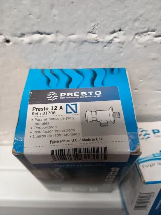 Grifo temporizador Presto 12A, 2ud ×60€