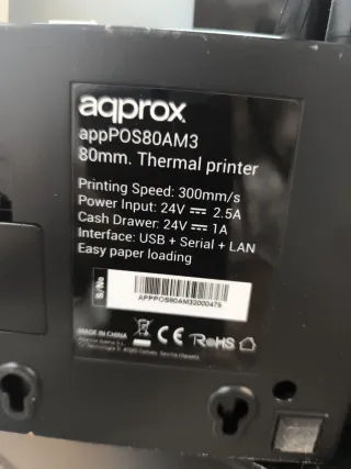 Impresora Térmica Tickets AQPROX appPOS80AM3