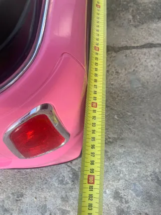 Mini Cooper S rosa a batería