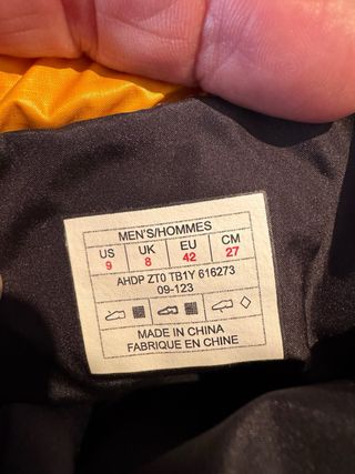 Botas The North Face Talla 42 Negras y Amarillas