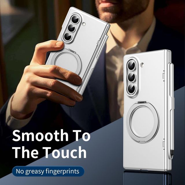 BAILI Capa MagSafe com Caneta Samsung Z Fold 6 Prata