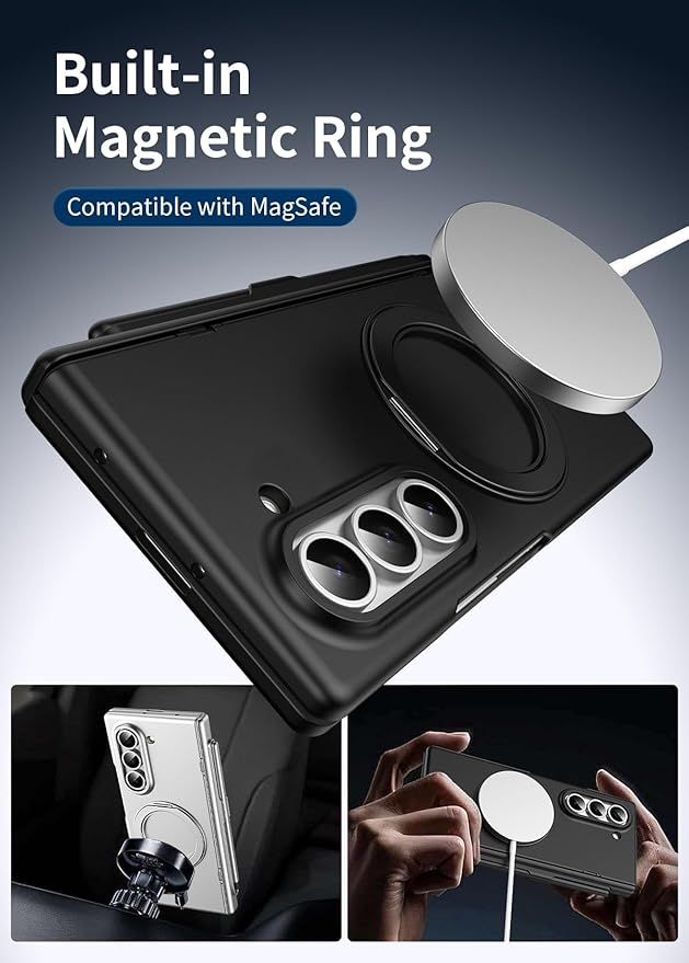 BAILI Capa MagSafe com Caneta Samsung Z Fold 6 Prata