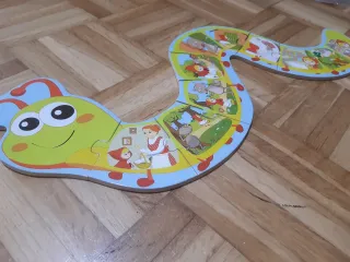 Dos juguetes de madera en muy huen estado. Puzzle