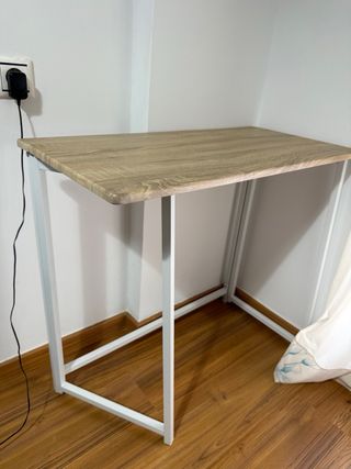 Escritorio plegable madera y metal