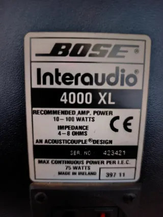Altavoces Bose 4000XL Negros