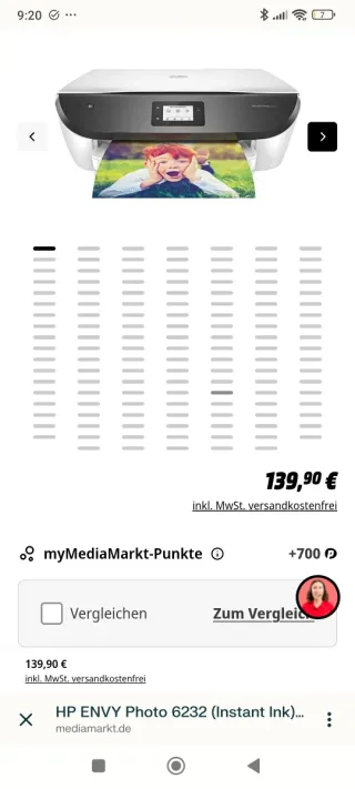 NUEVA, Impresora HP , 140€ precio original