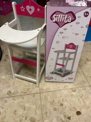 Lote Juguetes Niña: Cochecito, Piano, Cuna, trona,