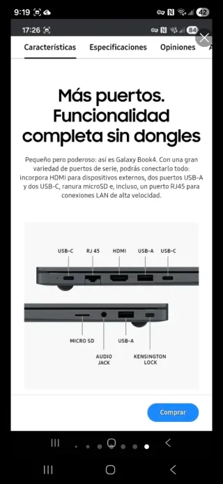 Samsung Galaxy Book 4 8GB Precintado