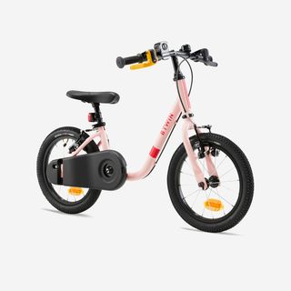 Bicicleta Niños 14" 3-5 Años 2 en 1 Discover 500 Rosa