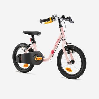 Bicicleta Niños 14" 3-5 Años 2 en 1 Discover 500 Rosa