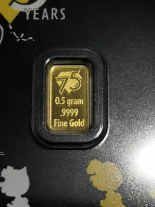 Moneta d'Oro 24K 75 Anni di Snoopy