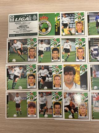 Lote 28 cromos fútbol Liga 97-98 Racing