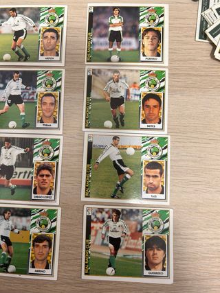 Lote 28 cromos fútbol Liga 97-98 Racing
