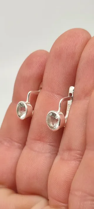 Pendientes de Plata y Prasiolita.